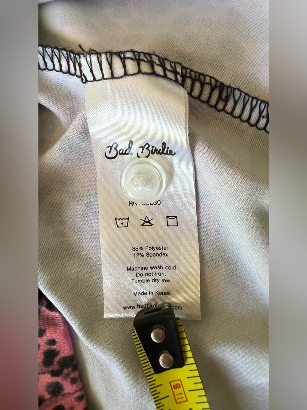 Bad Birdie Cheetah Tropical Golf Polo Men’s L Black Pink Performance Shirt - Picture 11 of 11